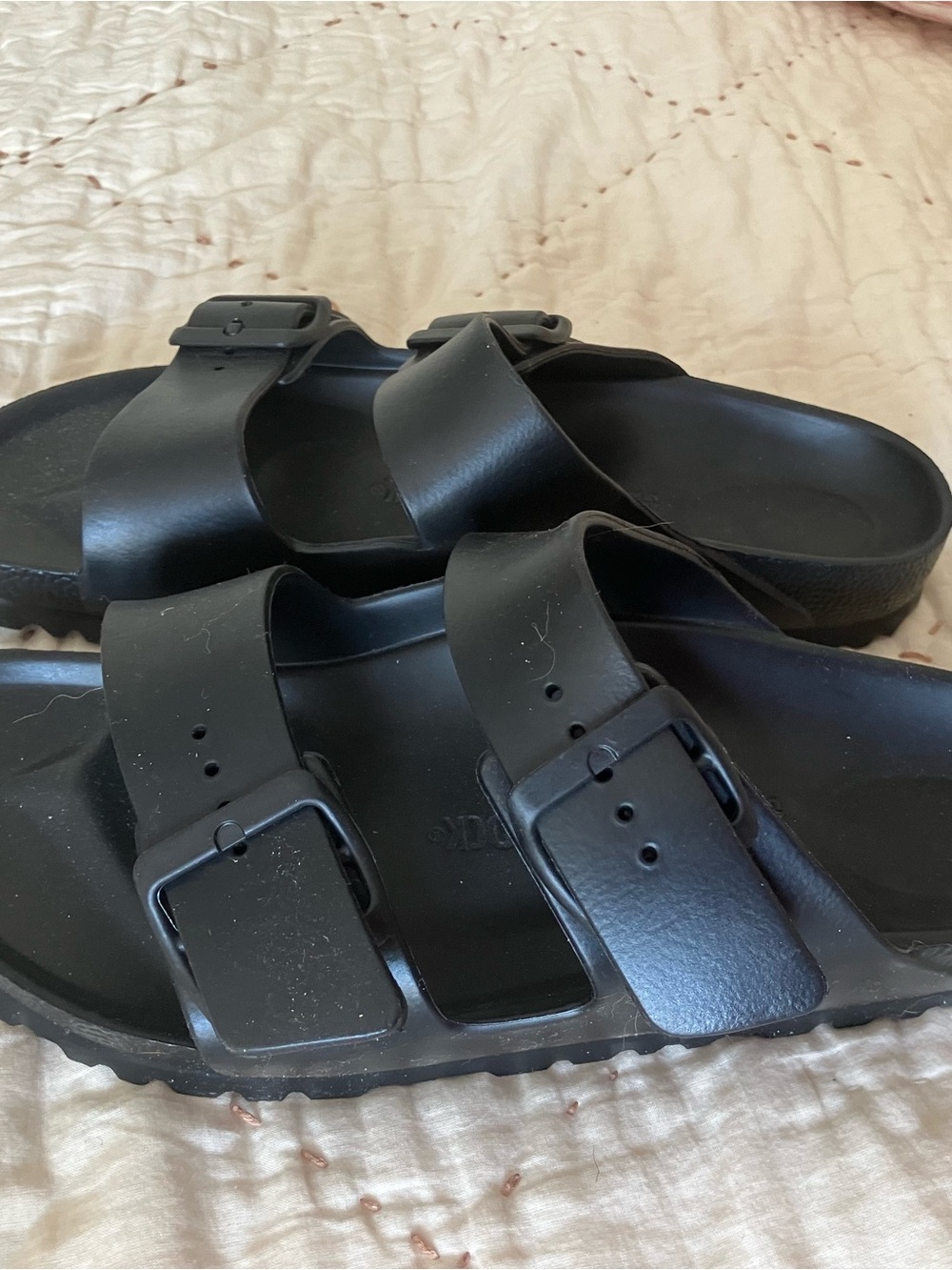 Birkenstock Black Double-Buckle Women's Slide Sandals